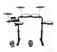 MOSEN Electric Drum Set with 4 Quiet Drum Pads, 2 Pedal, Sticks, Headphone, Electronic Drum with 195 Sounds, 20 Drum kits for beginners, MED-X1