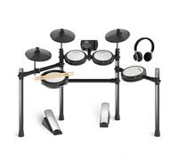 MOSEN Electric Drum Set with 4 Quiet Mesh Drum Pads, Cymbals, Sticks, Headphones, USB MIDI, Kick Pedal, 195+ Sounds and 25 Drum Kits for Beginner MED-X3