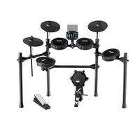 MOSEN MED-X5 Electric Mesh Drum Set, Phone Holder, Sticks, Adjustable Cymbals, Kick Drum, Headphones, USB MIDI, 260+ Sounds and 30 Drum Kits for