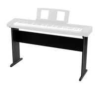 MOSEN Wooden Keyboard Stand for 76/88-Key Digital Pianos - Heavy-Duty Furniture-Style Design, Adjustable Width, Universal Compatibility (Classic Black)