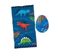 Moses 40214 Magic Towel Dino Egg Cool Towel for Children's Birthday Parties 100% Cotton Multicoloured