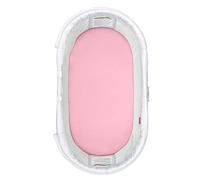 Moses Basket Sheets 67 x 30 cm Cotton | Cradle Fitted Sheets Jersey Soft Bassinet Bedsheet Hypoallergenic Elasticated Breathable Pram Fitted Sheets (Single Pack, Pink)