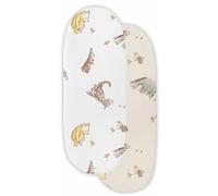 Moses Basket Sheets Fitted 2 Pack, Winnie the Pooh Cotton Rich Baby Bedding, Soft Breathable Bassinet & Pram Mattress Covers, Elasticated Fit for Moses Basket, Neutral Nursery Sheets for Boys & Girls