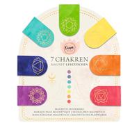 moses. Chakra Magnetic Bookmarks - 7 Magnetic Bookmarks with Chakra Meaning Guide, Set of 7 Bookmarks with Gold Details