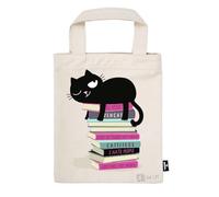 moses. Ed, The Cat Bookbag - Fabric Book Bag - 100% Cotton Gift Wrapping Reusable Eco Friendly Book Cover with Cool Ed, The Cat Design