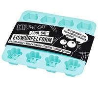 moses. Ed The Cat Ice Cube Tray, Paw & Cat Ice Cube Tray, Dishwasher Safe Silicone Mould for Fun Ice Cubes, 1 Piece, Blue
