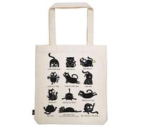 moses Ed, the Cat Shopper Cat Yoga | Dimensions: 42 x 39 x 3 cm | 100% Cotton | Shopping Bag