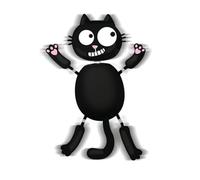 moses. Ed The Cat Wobble Magnet Fridge Magnet with Cat Wiggle with Movement, Magnetic Figure for Fridge, Whiteboard & Co, Black