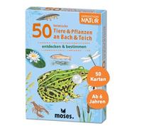 moses. Expedition Natur - 50 native animals and plants on stream and pond | determination cards in a set | with exciting quiz questions