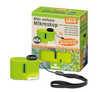 Moses. Expedition Natur Mini Microscope, 60x Magnification with LED and UV Light, Pocket Microscope for Children Discovering Nature and Research, Batteries Included