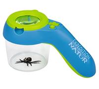 moses. Expedition Natur Mug Magnifier with Light, Robust Magnifying Glass with 8x Magnification and Practical Handle, Illuminated Observation Box with 9 LEDs and 3 Light Modes