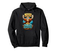 Moses First Man With A Tablet Christ Bible Gospel Data Cloud Pullover Hoodie
