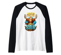 Moses First Man with A Tablet Christ Bible Gospel Data Cloud Raglan Baseball Tee