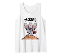 Moses First Man with a Tablet Funny Christian Design Tank Top
