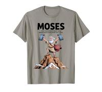 Moses First Man with a Tablet Funny Design T-Shirt