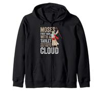 MOSES FIRST MAN WITH A TABLET WHO DOWNLOAD Zip Hoodie