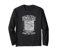 Moses First Person to Download Data to a Tablet - Computer Long Sleeve T-Shirt