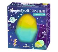 Moses. Happy Day Magic Lucky Stones to Dig Out - Surprise Box with Hidden Lucky Stone Digging Kit with Velvet Bag and Tool, Mystery Box
