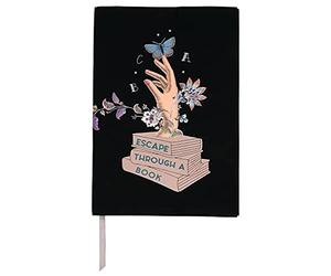 moses. Libri-x Book Cover with Ribbon Marker Cotton Cover for Reading Escape Through a Book Size L Escape Through a Book L Black