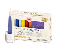 Moses. Omm for You Me-Time Candle Set - 7 Chakra Candles for Small Rituals Candle Set with Mini Guide and Candle Holder Gift Idea