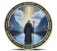 Moses Parting The Red Sea Christian Challenge Coin - Exodus 14:21 Divine Deliverance Scripture Coins