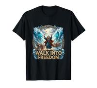 Moses Parting The Red Sea Epic Passover Vintage Graphic T-Shirt