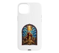 Moses Red Sea Biblical Scene Gothic Mosaic Sacred Art Faith Case for iPhone 15 Plus