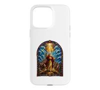 Moses Red Sea Biblical Scene Gothic Mosaic Sacred Art Faith Case for iPhone 15 Pro Max