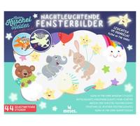 Moses. Small Cuddly Heroes Glow-in-the-Dark Window Stickers - 44 Glow-in-the-Dark Window Stickers with Animal Motifs, Stars and Moons, Reusable Window Decoration for Children's Room