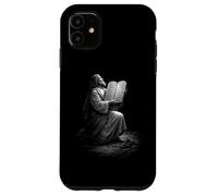 Moses With Hebrew Ten Commandments Tablets On Sinai Case for iPhone 11