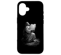 Moses With Hebrew Ten Commandments Tablets On Sinai Case for iPhone 16