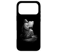 Moses With Hebrew Ten Commandments Tablets On Sinai Case for iPhone 17 Pro Max