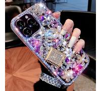 MOSEZA Compatible with iPhone 12/12 Pro Bling Glitter Case Luxury Cute Sparkle Rhinestone Diamond Girly Protective Phone Cover Case for Women Girl