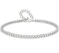Mosflor Cross Bracelet for Men, Silver/Gold/Black Mens Cross Bracelets Stack Stainless Steel Cuban Link Chain Bracelet Set Non Tarnish Adjustable Chunky Mens Jewelry Gifts for Men Dad Him Father's Day