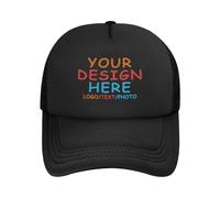 MOSGDBV Bulk Personalised Cap for Men Custom Baseball Cap Custom Trucker Hats with Your Photo Text Logo Design Personalized Hat