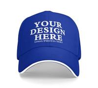 MOSGDBV Custom Baseball Caps Personalised hat Design Your Own Image/Text/Logo Personalized Hats Unisex Adjustable Customised Hats for Men