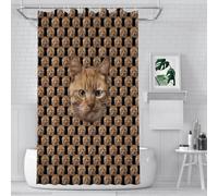 MOSGDBV Custom Shower Curtain Add Your Text/Image/Photo Design Your Own Bath Curtain Personalised Funny Shower Curtains Customized Long Curtains Washable Waterproof & Mould-Proof With 12 Hooks