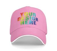 MOSGDBV Personalised Baseball Cap for Men Women Add Your Text Logo Photo Design Your Own Custom Adjustable Trucker Hat