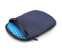 Mosh Kamper Light Outdoor Gel Seat Cushion with Carabiner, Outdoor Seat Mat/Gel Cushion, Waterproof Portable, Oxford Fabric Seat Pad (Blue/Black)