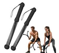 MOSHEEHDOR 2nd Gen Ropeless Battle Ropes for Home Gym, Heavy Duty Portable Cordless Battle Ropes with Integrated Spring (No Screws), Weighted Exercise Rope for Men & Women, HIIT Workout Equipment