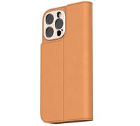 Moshi Case for iPhone 16 Pro in Overture Leather with Card Holder, Brown