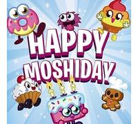 Moshi Monsters Birthday 3D Holographic Greeting Card - Foodies Happy Moshiday