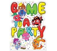 Moshi Monsters Invitations with Envelopes? Pack of 6