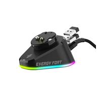 MOSHOU Charging Dock for Logitech/Razer Mouse,PRO X Superlight Series,G502 X Series,Razer Basilisk Ultimate,DeathAdder V2 Pro,Naga Pro,Docking Station with RGB Light,Powerplay Charging System(Black)