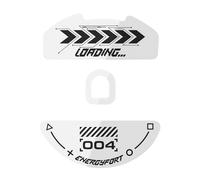 MOSHOU Glass Mouse Skates for DeathAdder V4 Pro, Precision Molded Tempered Glass Feet Pads Super Controllable Smoothest Polished 2.5D Round Edge for FPS Gaming Mice (White)