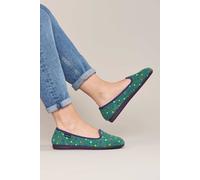 Moshulu 'amaretti' Ballerina Slippers In Jade