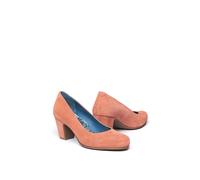 Moshulu 'asante' Suede Court Shoes In Peach Peach