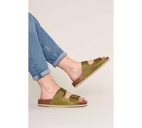 Moshulu 'bavaria Waxy' Cork Footbed Sandals In Green Green