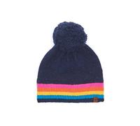 Moshulu 'beira Hat' Rainbow Bobble Hat In Indigo Indigo One Size