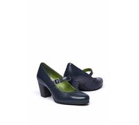 Moshulu 'biambi' Leather Bar Shoes In Indigo Indigo 7